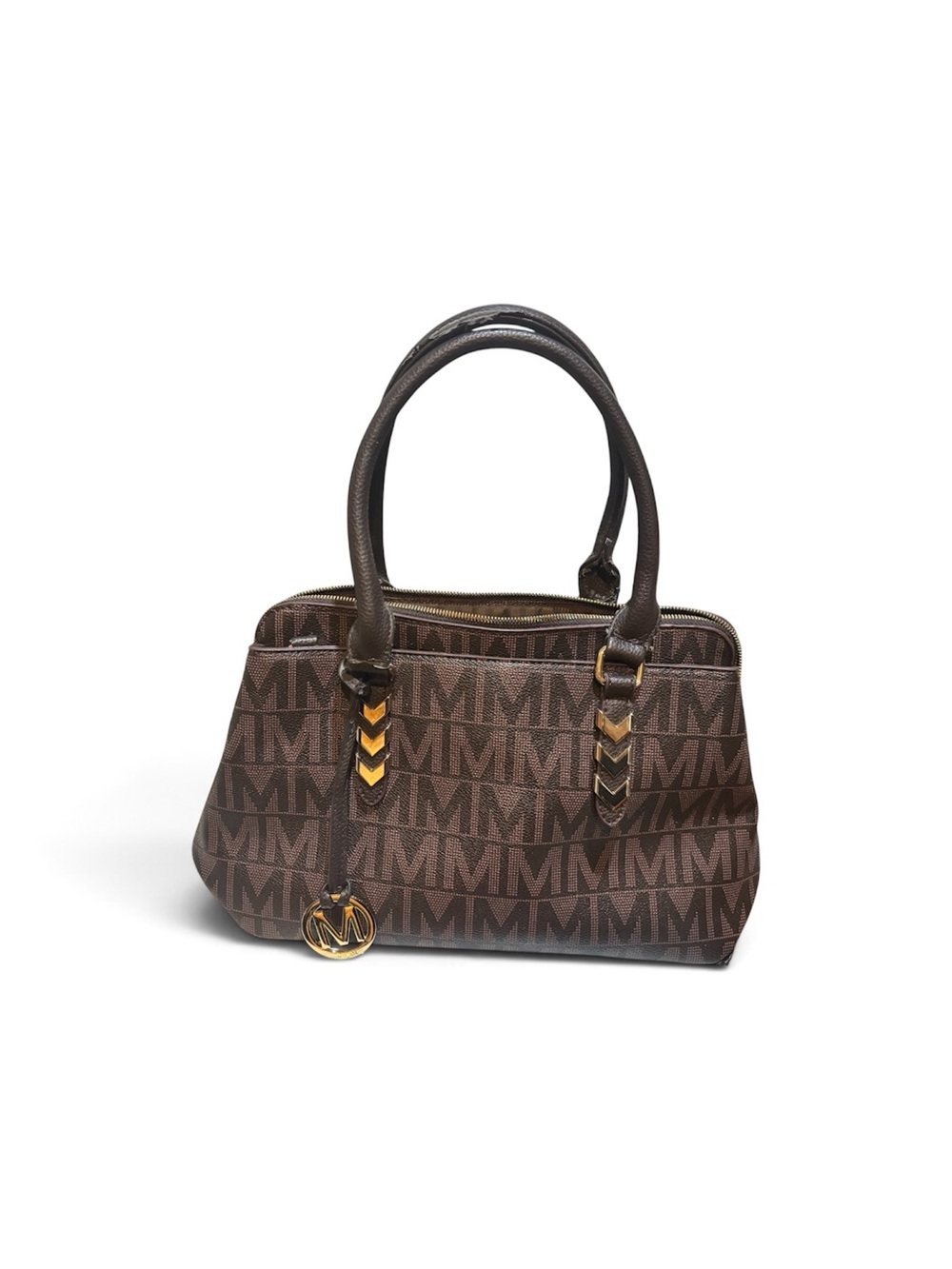 Michael Kors Brown Monogram Satchel